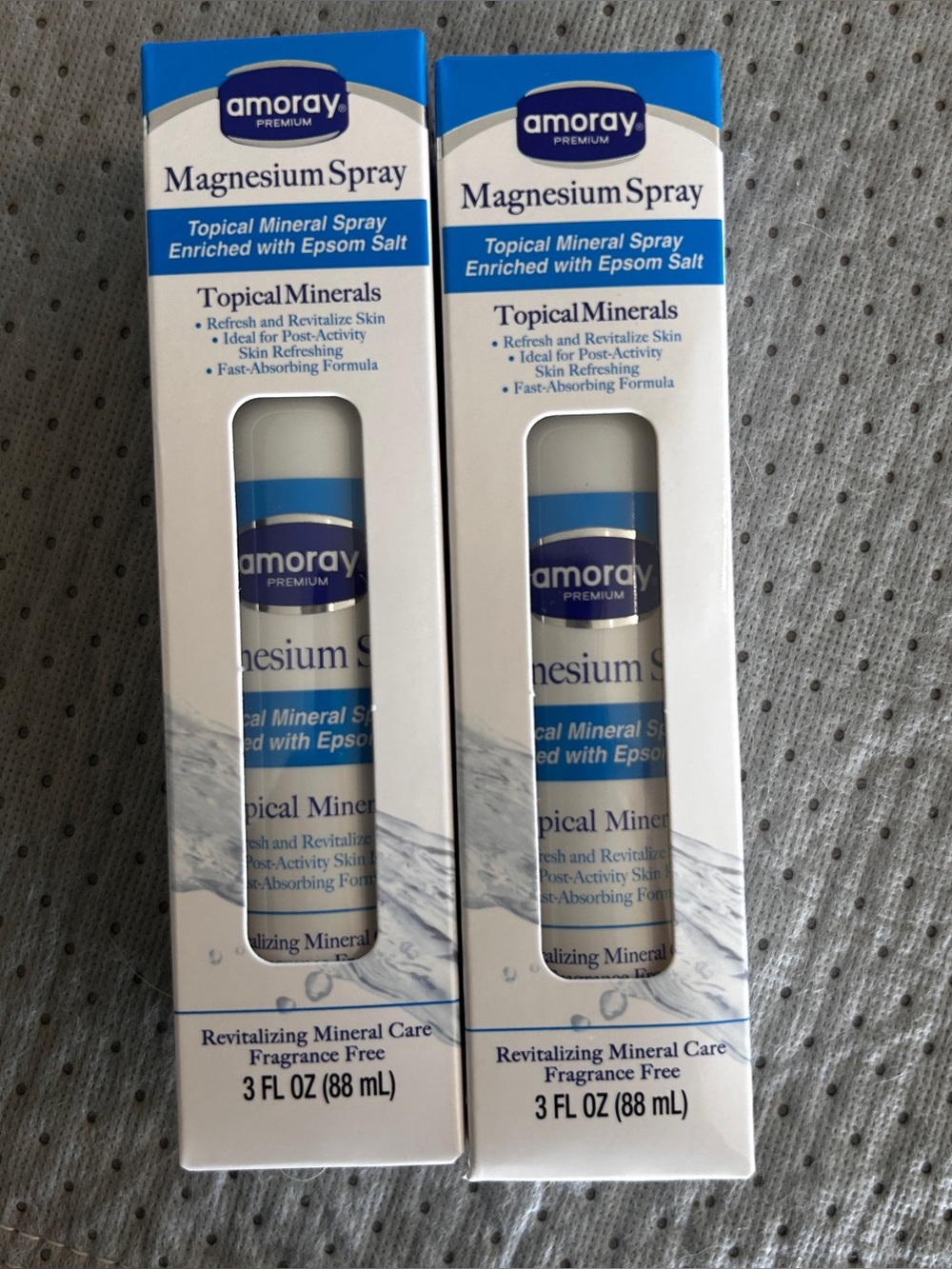 Amoray Premium Magnesium Spray - Fragrance Free LOT OF 2